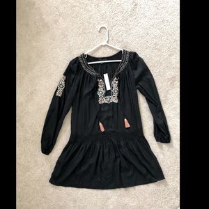 Anthropology black dress